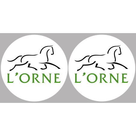 Département 61 l'Orne (2 fois 10cm) - Sticker/autocollant