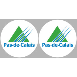 Département 62 le Pas-de-Calais (2 fois 10cm) - Sticker/autocollant