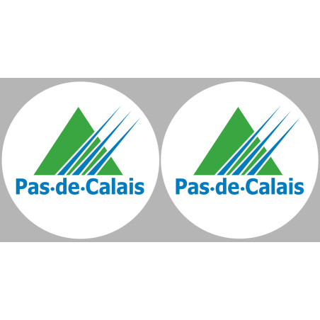 Département 62 le Pas-de-Calais (2 fois 10cm) - Sticker/autocollant