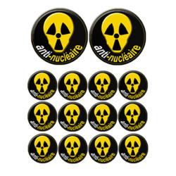 anti-nucleaire - 2fois 10cm 12fois 5cm - Sticker/autocollant