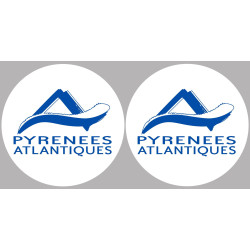 Département 64 les Pyrénées Atlantique (2 fois 10cm) - Sticker/auto