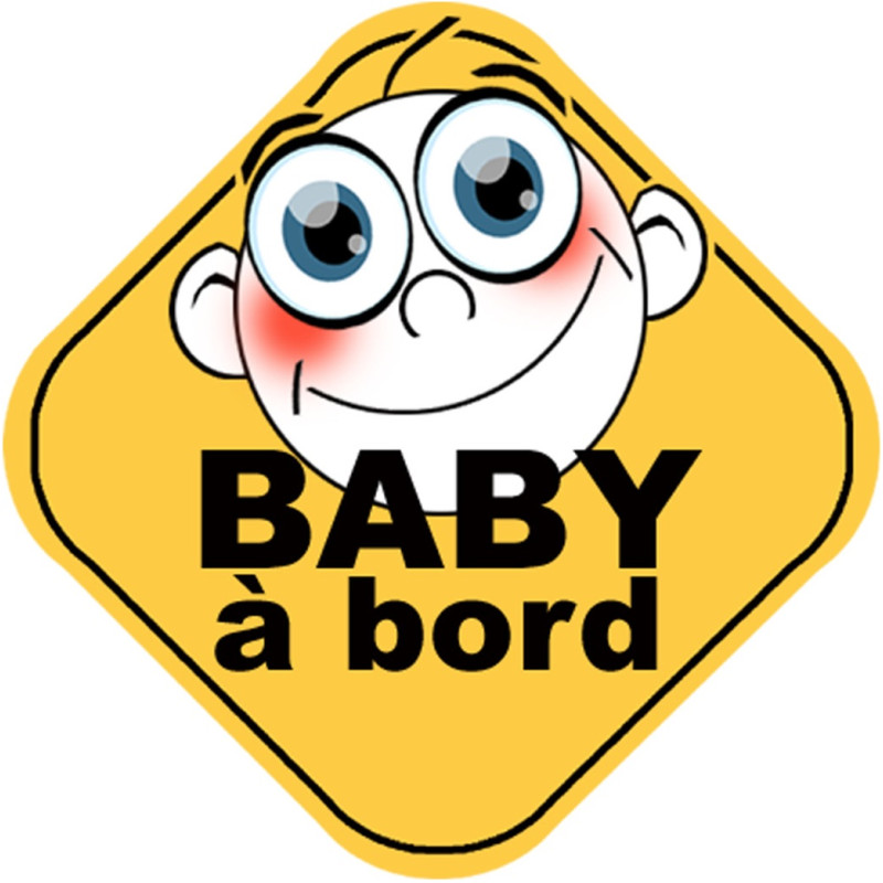 Baby à bord universel (10x10cm) - Sticker/autocollant