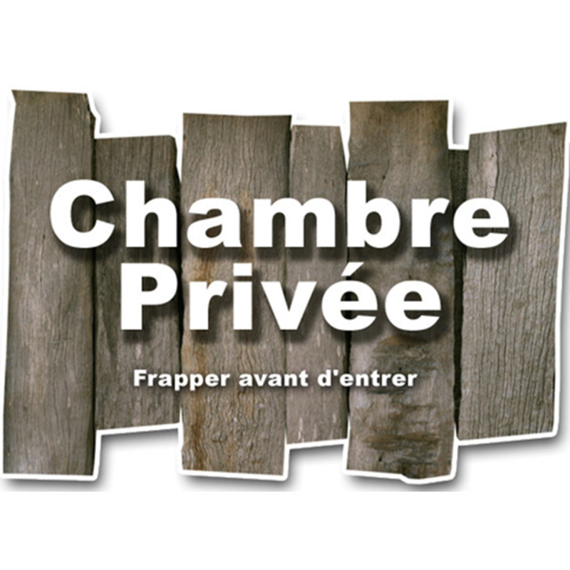 Chambre privée ( 29x21cm) - Sticker/autocollant