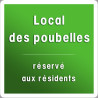 Local des poubelles (20x20cm) - Sticker/autocollant