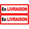 En livraison - 2 stickers de 29x10cm - Sticker/autocollant