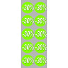 solde remise 30% rond - 10 stickers de 5cm - Sticker/autocollant