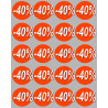 remise 40% (20stickers de 5cm) - Sticker/autocollant