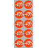 remise 40% (10stickers de 5cm) - Sticker/autocollant