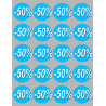 remise 50% (20fois 5cm) - Sticker/autocollant