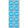 remise 50% (10fois 5cm) - Sticker/autocollant