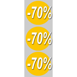 remise 70% (3fois 10cm)  - Sticker/autocollant