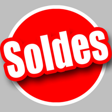 Soldes Rouge - 20cm - Sticker/autocollant