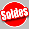 solde Rouge - 20cm - Sticker/autocollant