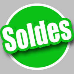 Soldes Vert - 20cm - Sticker/autocollant