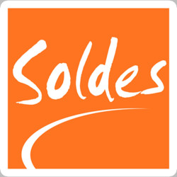 solde Carré Orangé - 20cm - Sticker/autocollant