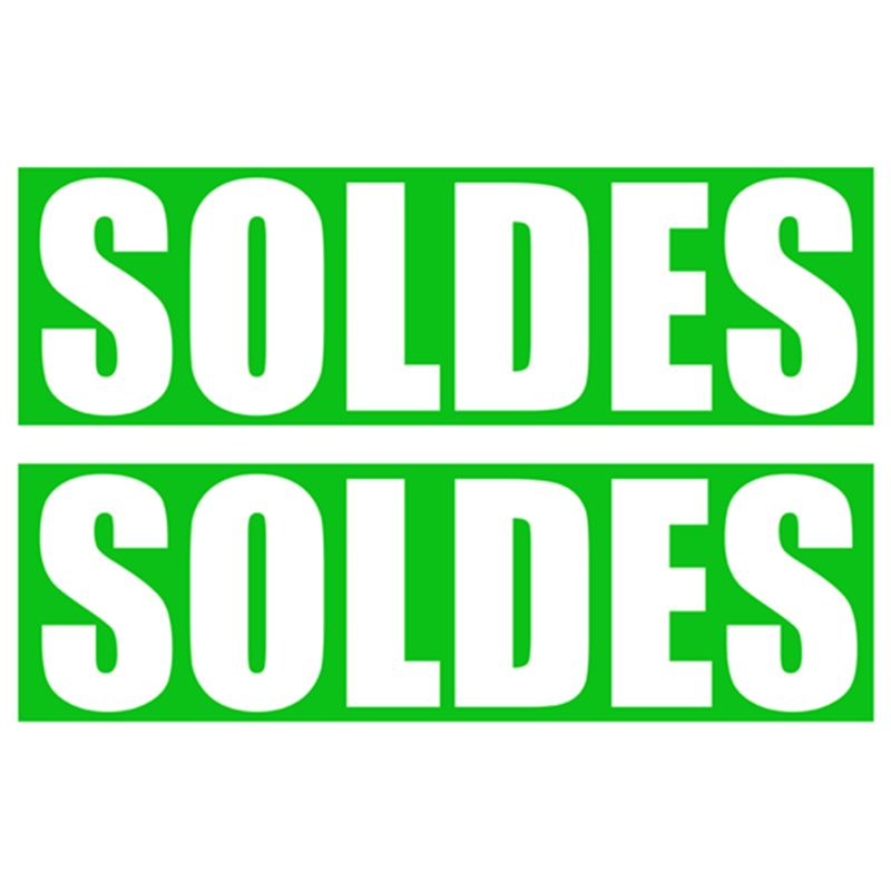 Solde IMPACT vert (2 stickers 29x9.5cm) - Sticker/autocollant