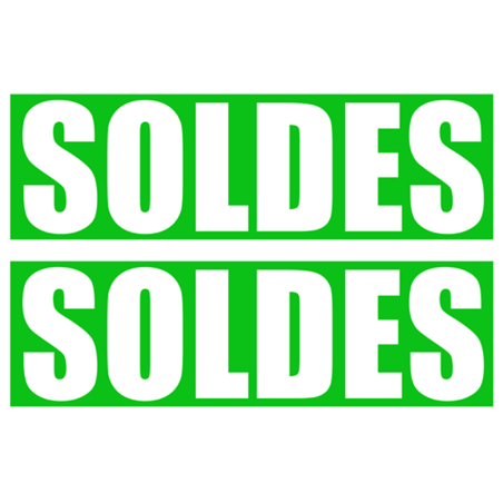 Solde IMPACT vert (2 stickers 29x9.5cm) - Sticker/autocollant