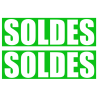 Solde IMPACT vert (2 stickers 29x9.5cm) - Sticker/autocollant