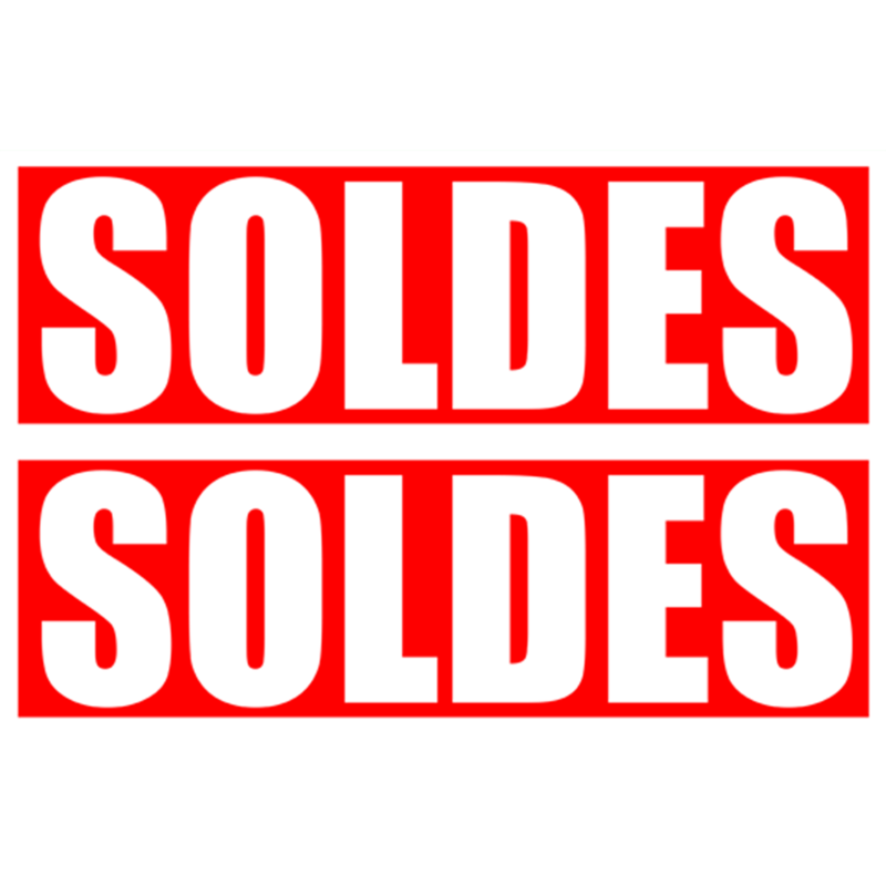 Soldes Impact Rouge (2 fois 29x9.5cm) - Sticker/autocollant