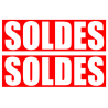 Soldes Impact Rouge (2 fois 29x9.5cm) - Sticker/autocollant