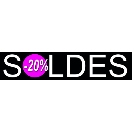 solde design 20% - 21x4,4cm - Sticker/autocollant