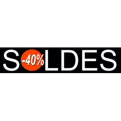 solde design 40% - 21x4,4cm - Sticker/autocollant