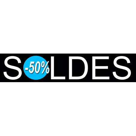 solde design 50% - 21x4,4cm - Sticker/autocollant