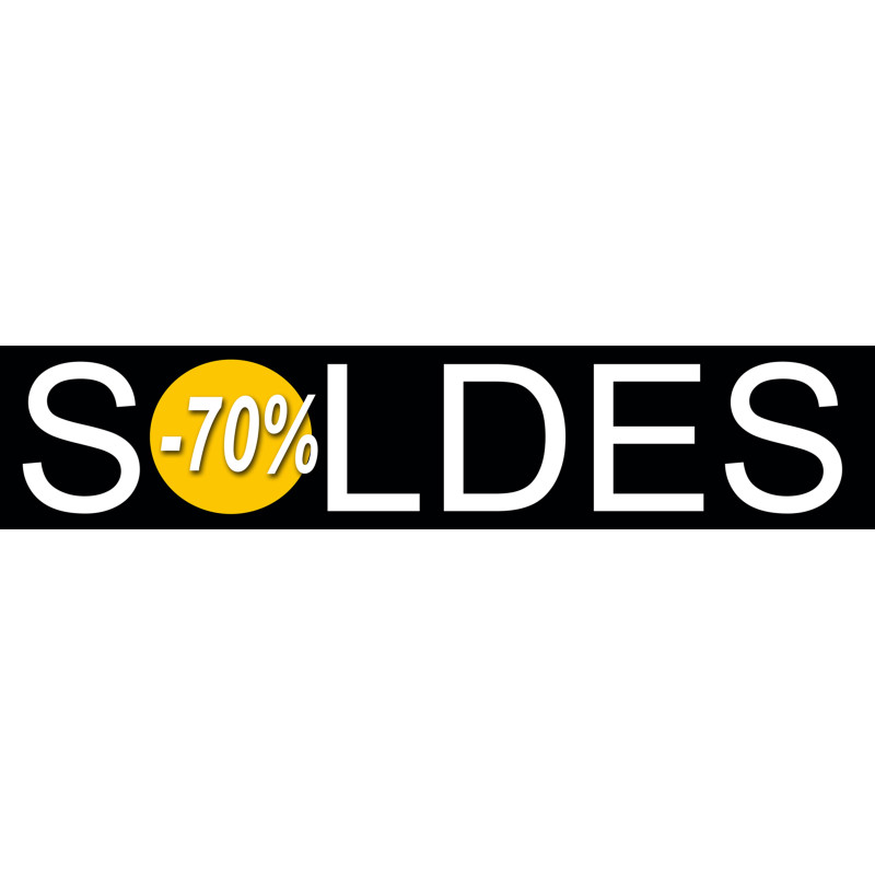 solde design 70% - 21x4,4cm - Sticker/autocollant