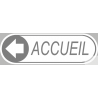 Stickers / Autocollant accueil gris