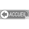 Stickers / Autocollant accueil gris