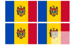 Stickers / autocollants drapeau Moldavie 2