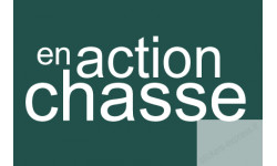 Stickers / autocollant "en action de chasse"