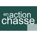 Stickers / autocollant "en action de chasse"