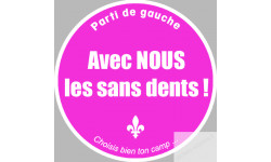 Parti de gauche (10x10cm) - Sticker/autocollant