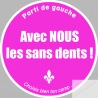 Parti de gauche (10x10cm) - Sticker/autocollant