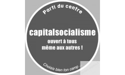 Parti du centre (10x10cm) - Sticker/autocollant