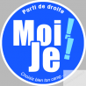 Parti de droite (10x10cm) - Sticker/autocollant