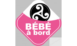 bébé à bord bretonne triskel