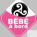 bébé à bord bretonne triskel