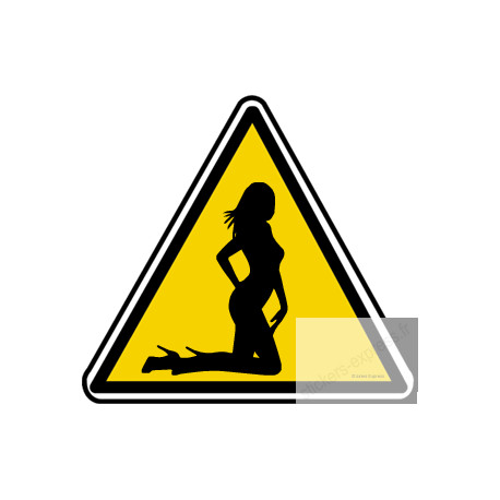 silhouette pin-up 12 (20x18.2cm) - Sticker/autocollant