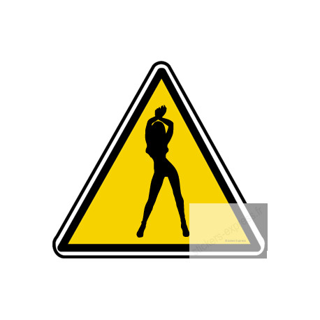 silhouette pin-up 23 (20x18.2cm) - Sticker/autocollant