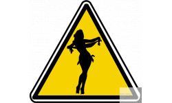 silhouette pin-up 27 (5x4.5cm) - Sticker/autocollant