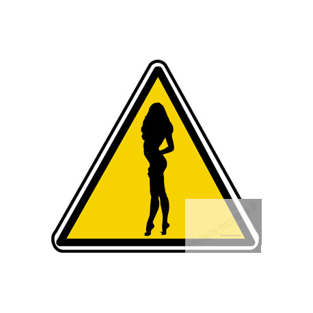 silhouette pin-up 31 (20x18.2cm) - Sticker/autocollant