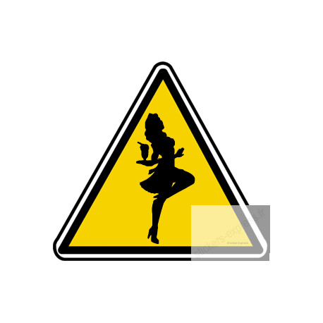 silhouette pin-up 33 (20x18.2cm) - Sticker/autocollant