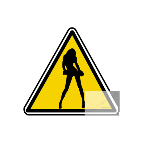 silhouette pin-up 35 (5x4.5cm) - Sticker/autocollant