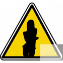 silhouette pin-up 40 (20x18.5cm) - Sticker/autocollant