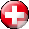 drapeau Suisse rond - 5cm - Sticker/autocollant