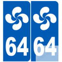 numero immatriculation 64 basque (Pyrénées-Atlantiques)