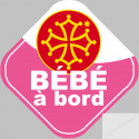 bébé à bord fille Occitane