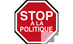 sticker / autocollant STOP A LA POLITIQUE